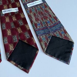 Vintage Silk Tie Lot of 2 Metropolitan Museum of Art Neckties 4"